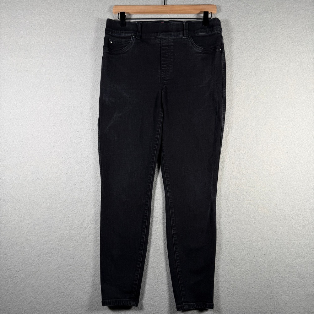 Spanx Jean-ish Ankle Leggings Black High Rise Slimming Jeggings 20278R Large